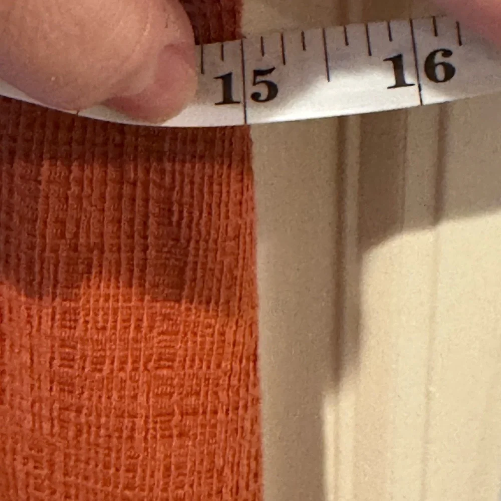 MADEWELL BURNT ORANGE CROSSHATCH TEXTURE KNEE-LENGTH APRON DRESS - Picture 7 of 9